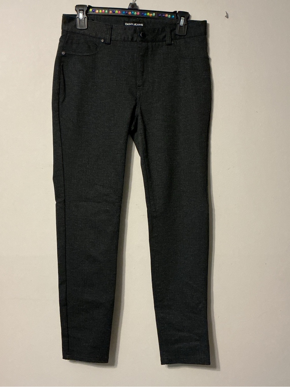 DKNY Charcoal Gray Ponte Slim Pants